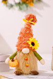 Pumpkin And Sunflower Decor Dwarf Doll MOQ 3PCs