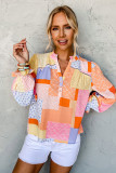 Multicolor Mixed Print Blouse