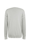 Plain V Neck Hollow Out Sleeves Sweaters