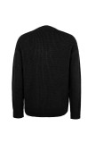 Plain Slope V Neck Pullover Sweaters