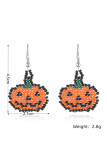 Halloween Bead Pumpkin Earrings MOQ 5PCs