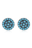 Turquoise Alloy and Stones Boho Earrings MOQ 5pcs