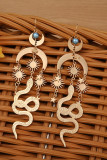 Alloy Sun Moon and Snake Earrings MOQ 5pcs