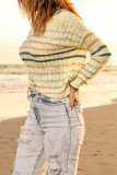 Stripe Colorblock Knit Sweater
