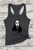 Ghost Face halloween  O-neck Sleeveless Tank Top Unishe Wholesale