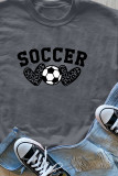 Soccer, Leopard Heart, Leopard Print Sweatshirt Unishe Wholesale