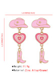 Alloy Heart and Boots Earrings MOQ 5pcs