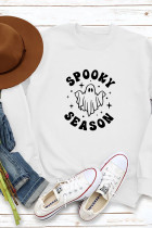 Spooky Season,Halloween Ghost Vibes Print Sweatshirt Unishe Wholesale