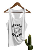 Spooky Season,Halloween Vibes O-neck Sleeveless Tank Top Unishe Wholesale
