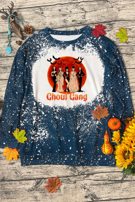 Ghoul Gang,Gothic Queen Halloween Bleached Long Sleeves Top Unishe Wholesale