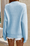 Plain Button Down Knit Sweaters