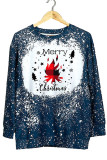 Camping  Fire，Merry Chirtmas Bleached Long Sleeves Top Unishe Wholesale