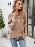 Ribbed Crisscross Strappy Sweater 