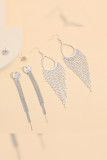 Rhinestone Earrings 3pcs Set MOQ 3 sets