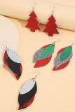 Christmas Tree Plaid 3 Pairs Set Earrings 
