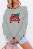Red Truck Farmhouse Christmas Tree Sweatshirt Unishe Wholesale