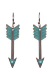 Alloy Geometric Turquoise Western Earrings MOQ 5pcs