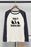 Beware of Hitchhiking Ghosts couple Long Sleeve Top UNISHE Wholesale