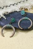 Alloy Geometric Turquoise Western Earrings MOQ 5pcs