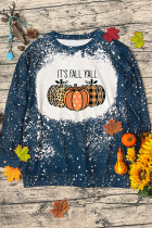 It's Fall Y'all Bleached Long Sleeves Top Unishe Wholesale