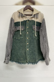 Patchwork Color Contrast Double-pocket Hoody Jacket Unishe Wholesale