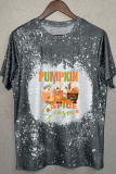 Pumpkin Spice Season,Fall Bleached Graphic Tee Unishe Wholesale