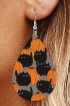 Western Halloween and Leopard PU Earrings MOQ 5pcs