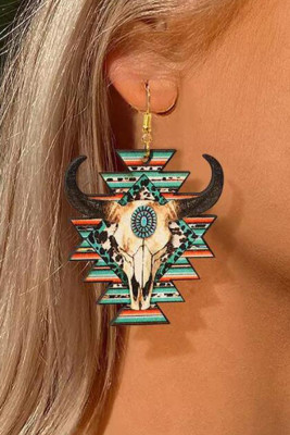 Aztec Western Bull Shape Earrings MOQ 5pcs
