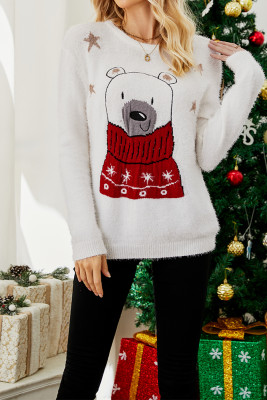 Christmas Cartoon Bear Knitting Sweater