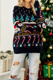 Christmas Tree Snowman Knitting Sweater