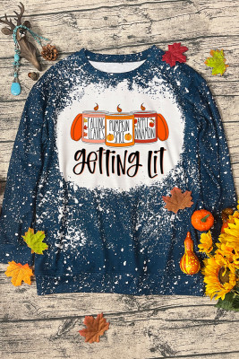 Getting Lit Candles Fall Bleached Long Sleeves Top Unishe Wholesale