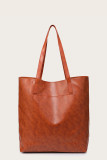 Soft Leather Large Capacity Tote Bag MOQ 3PCS