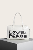 Love&Peace Zipper Leather Hand Bag MOQ 3PCS