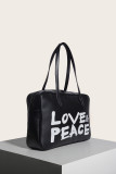 Love&Peace Zipper Leather Hand Bag MOQ 3PCS