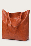 Soft Leather Large Capacity Tote Bag MOQ 3PCS
