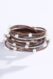 PU Leather Beads Bracelet MOQ 3PCS