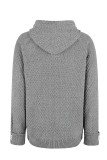 Plain Drawstring Hoodie Sweatshirt 