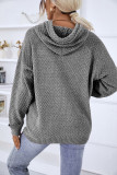 Plain Drawstring Hoodie Sweatshirt 