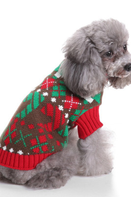 Christmas Turtleneck Pet Dog Clothing MOQ 3PCs