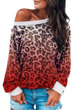 Leopard Gradient Long Sleeve Sweatshirt