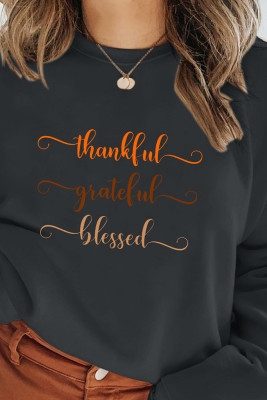 Thankful, Grateful, Blessed Sweatshirt Unishe Wholesale 