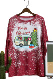 Camping Merry Christmas Tree Bleached Long Sleeves Top Unishe Wholesale