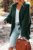 Cable Knit Front Open Cardigan 