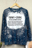 thanksgiving Bleached Long Sleeves Top Unishe Wholesale