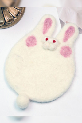 Animal Wool Felt Coaster Mini Cute Placemat  MOQ 3PCs