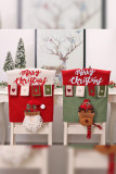 Christmas Deer Snowman Santa Claus Doll Chair Cover MOQ 3PCs