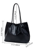 Plain Soft Leather Tote Bag Handbag MOQ 3PCs 