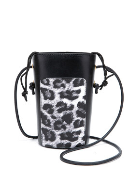 Leopard Glitter Crossbody Shoulder Bag MOQ 3PCs