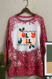 Have A Holly Jolly Christmas Bleached Long Sleeves Top Unishe Wholesale