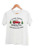 Farm Fresh Christmas Trees with Farm Truck Graphic Printed Short Sleeve T Shirt Unishe Wholesale